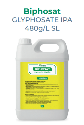 Biphosat / Glyphosate İPA 480 g/L SL / Agrochina Chemical / 2026 / 5 lt, lt
