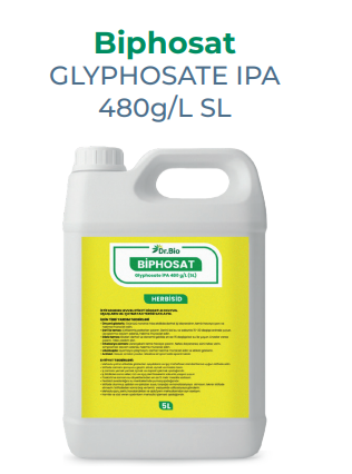 Biphosat / Glyphosate İPA 480 g/L SL / Agrochina Chemical / 2025-11 / 5 lt