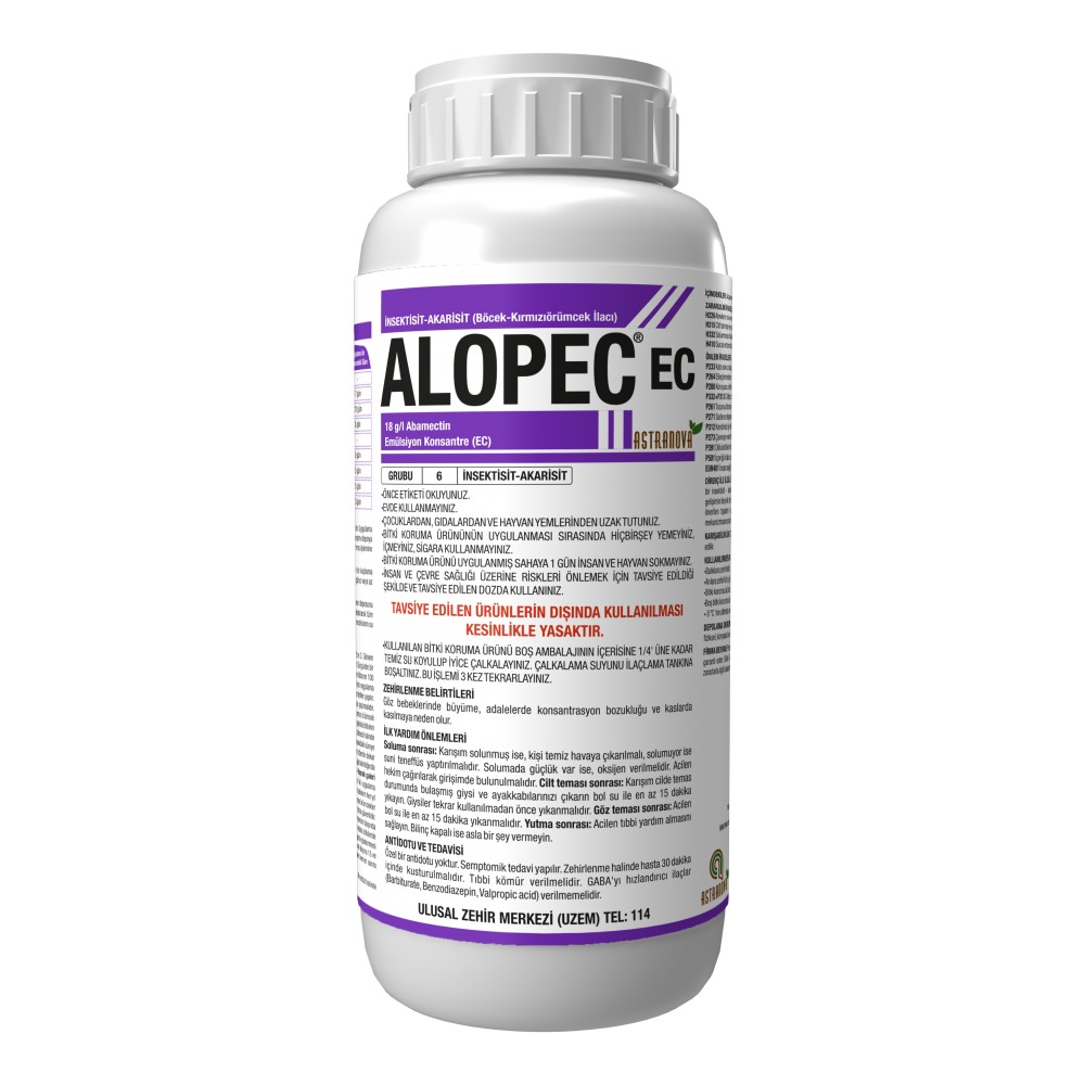 Alopec 1.8 EC / 18 q/l Abamectin / Astranova Tarım / 1 l, l